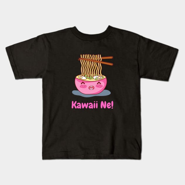 kawaii ramen Kids T-Shirt by Nikoleart